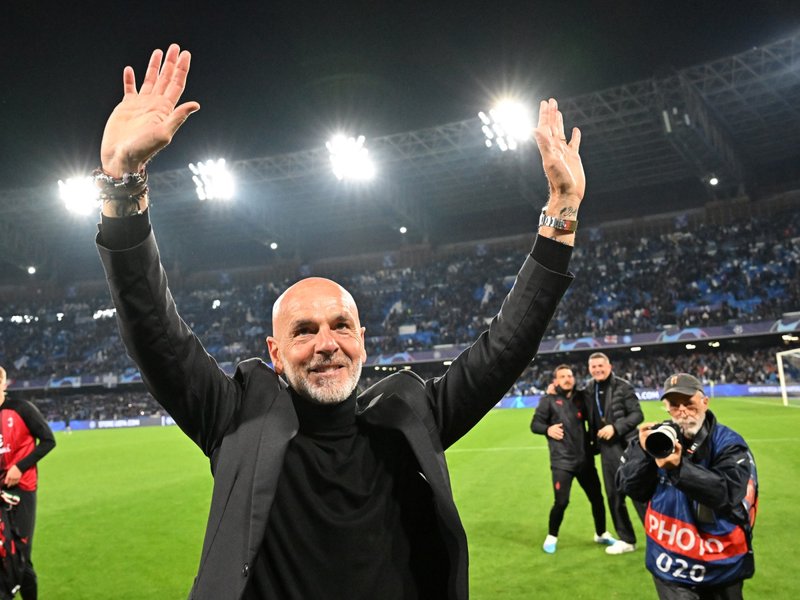 AC Milan's Italian coach Stefano Pioli