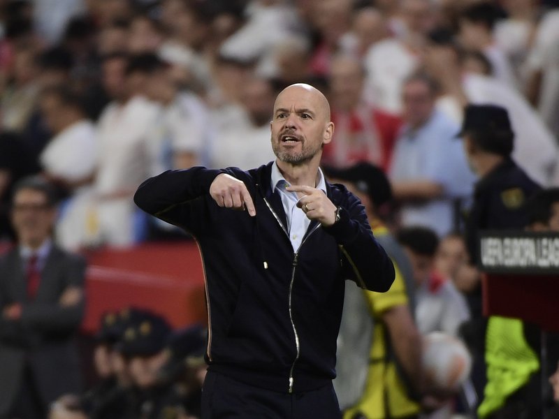 Manchester United's Dutch manager Erik ten Hag