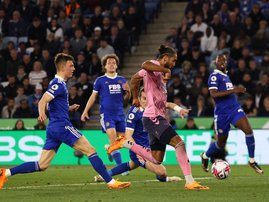 Everton's English striker Dominic Calvert-Lewin