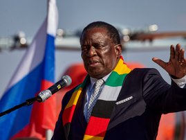 Zimbabwe President Emmerson Mnangagwa