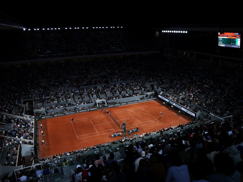 Court Philippe-Chatrier at French Open Roland Garros