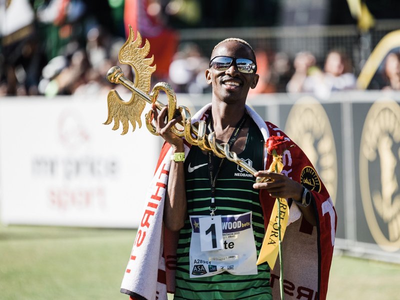 South African long distance runner Tete Dijana