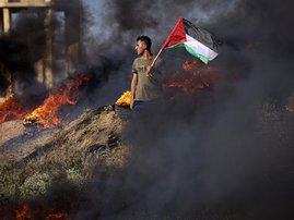 Palestinian man during Jenin clashes July '23