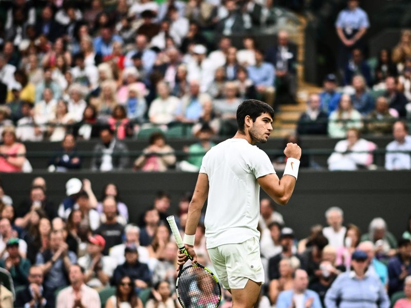 Carlos Alcaraz at Wimbledon 2023