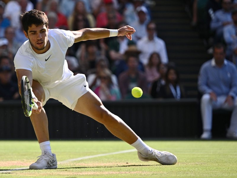 Carlos Alcaraz at Wimbledon 2023