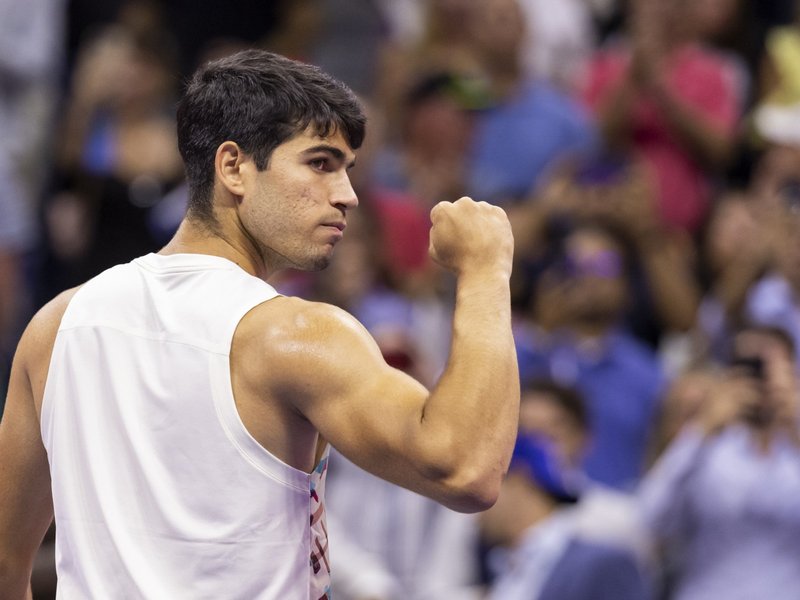 Spain's Carlos Alcaraz at US Open 2023