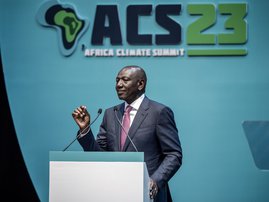 Kenya's President William Ruto at Africa Climate Summit 2023