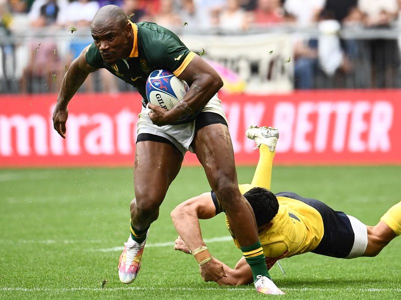 Springbok wing Makazole Mapimpi at 2023 Rugby World Cup