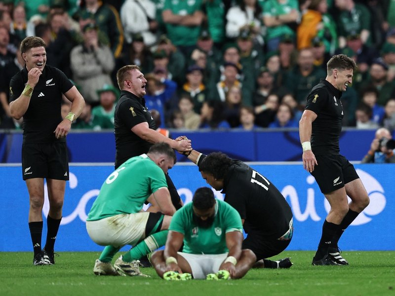 All Blacks beat Ireland at Rugby World Cup 2023