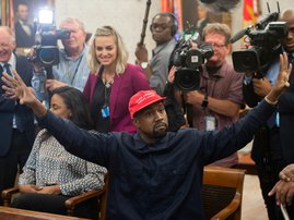 Kayne West at White House AFP