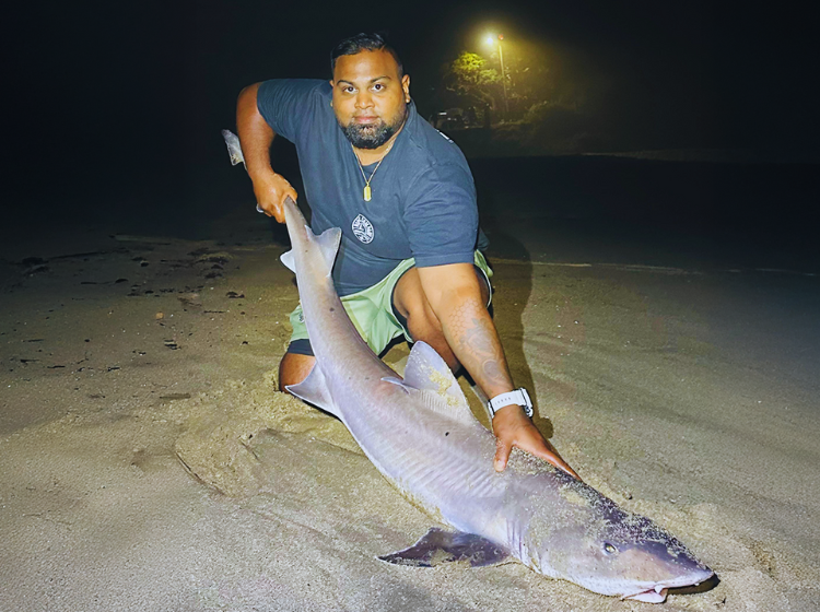 Mohammed Toufiq with a Hound Shark indicating a good start to a season change