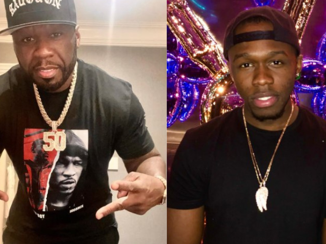 50 Cent and his son Marquise Jackson