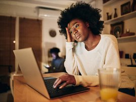 Unemployed young woman