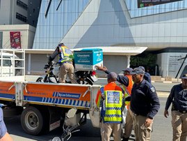 Delivery bike impounded by JMPD