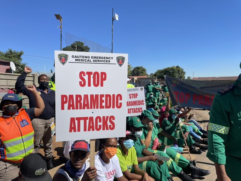 Paramedics March in Reiger Park