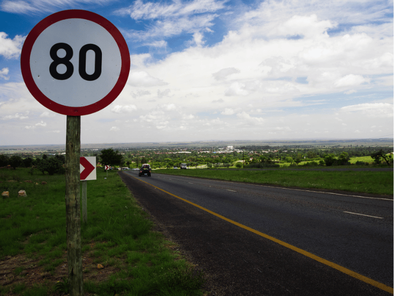 80 KM H SPEED LIMIT SOUTH AFRICA
