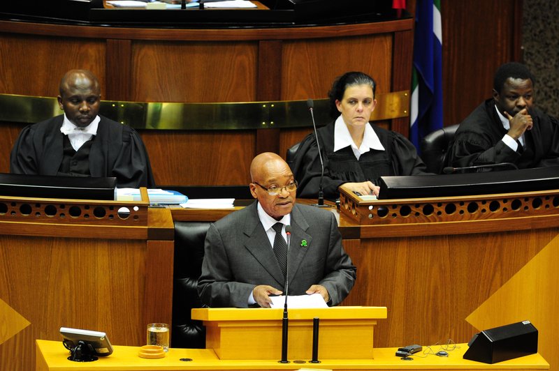 Jacob Zuma in Parliament_gcis