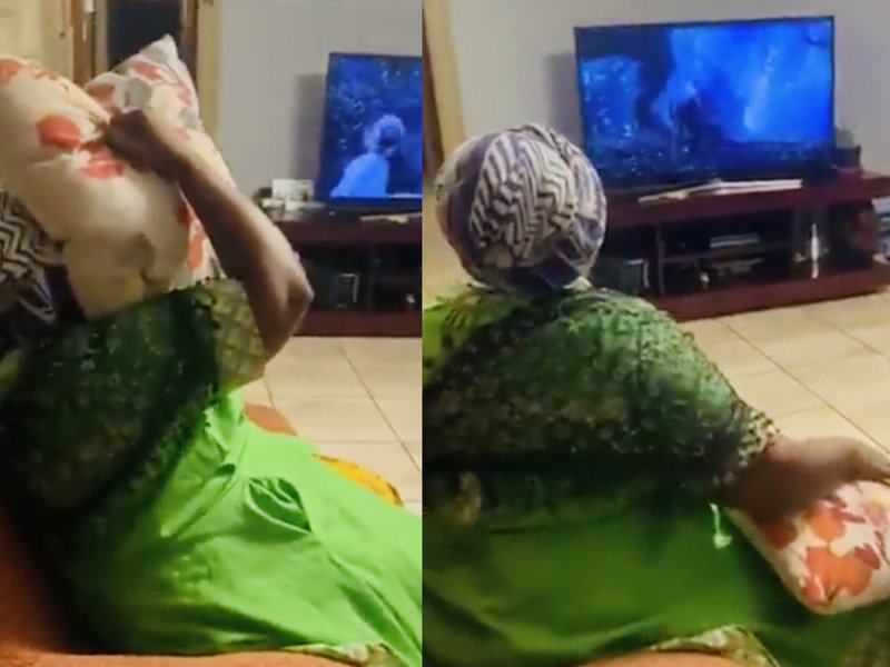 This is what happens when you watch a movie with your mom
