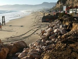 Malibu has been hit by coastal erosion already due to the coming El Nino