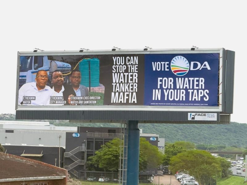 The ANC says it will take action over a DA billboard targeting eThekwini officials