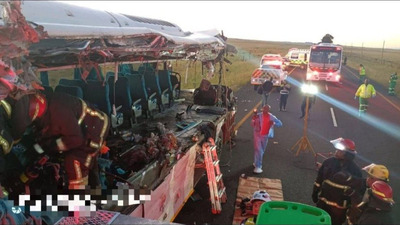 Ten killed in Free State bus crash
