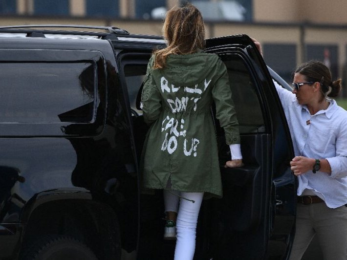 Melania trump controversial jacket