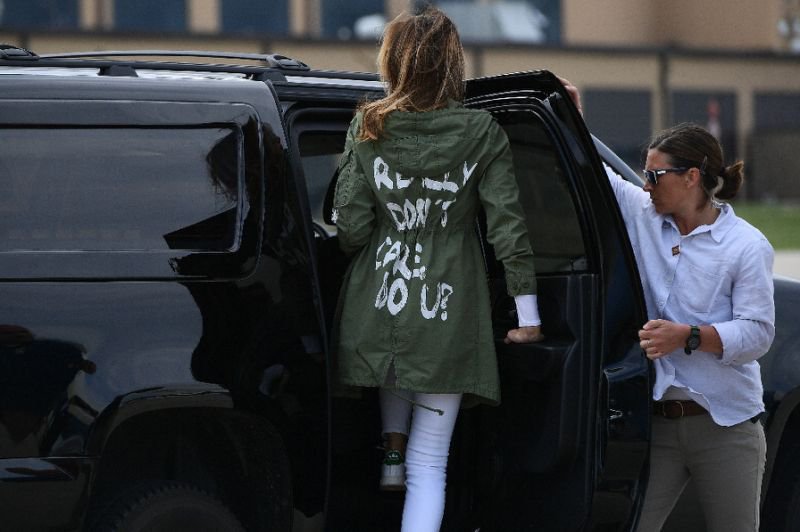 Melania trump controversial jacket