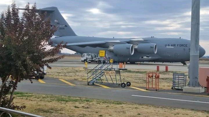 US military aircraft lands in Bloemfontein ahead of drill