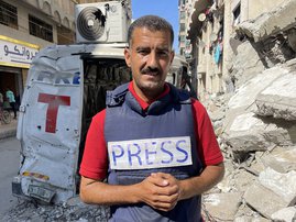 AFP journalist Khader Zaanoun