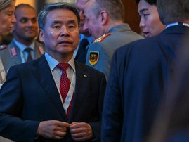 South Korea's Defence Minister Lee Jong-Sup attends at the 20th Shangri-La Dialogue summit in Singapore on June 3, 2023