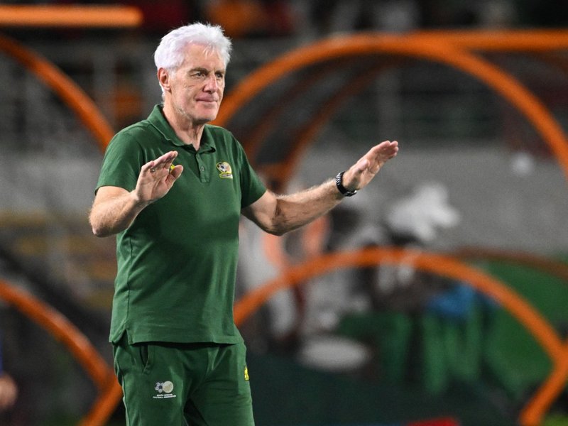 Bafana Bafana head coach Hugo Broos during the Africa Cup of Nations