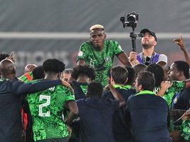 Victor Osimhen and his team Nigeria
