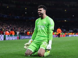Arsenal goalkeeper David Raya
