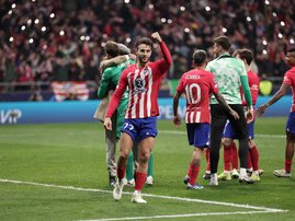 Atletico Madrid's Spanish defender #22 Mario Hermoso