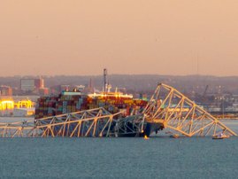 Major Baltimore bridge collapses after ship collision