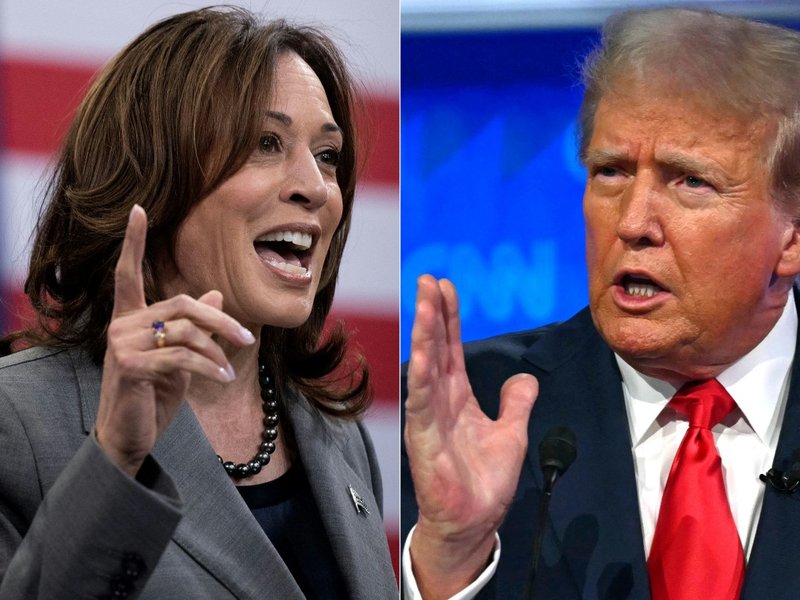 Kamala Harris and Donald Trump