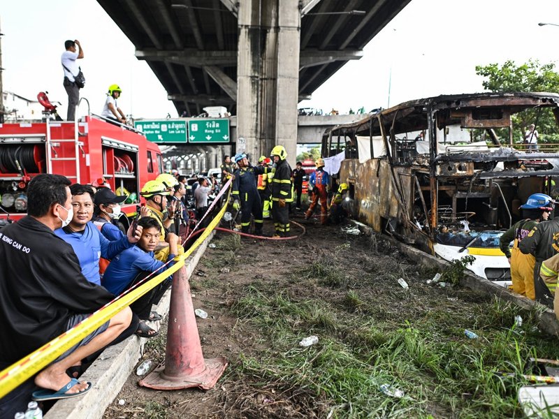 More than 20 feared dead in Thai school bus inferno