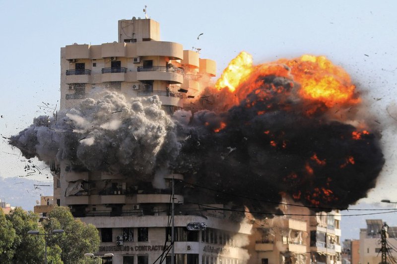 Five Israeli missiles strike residential building in heart of Beirut