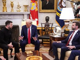 Trump Zelensky Vance in Shouting Match in Oval Office
