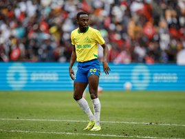Sundowns' Namibian forward #30 Peter Shalulile