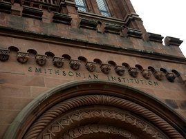 The Smithsonian Institution Building is seen on the National Mall Washington DC