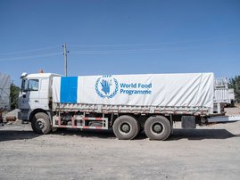 World Food Programme (WFP) truck in Adama, Ethiopia