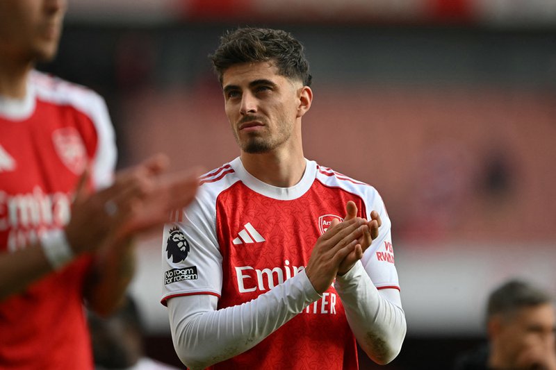 Arsenal's German midfielder #29 Kai Havertz