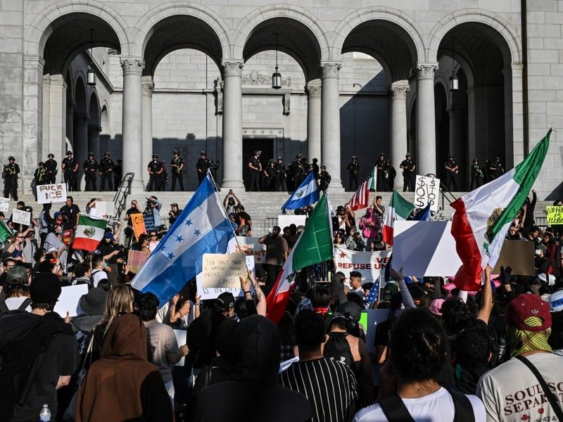 Protests spread across US despite Trump threats