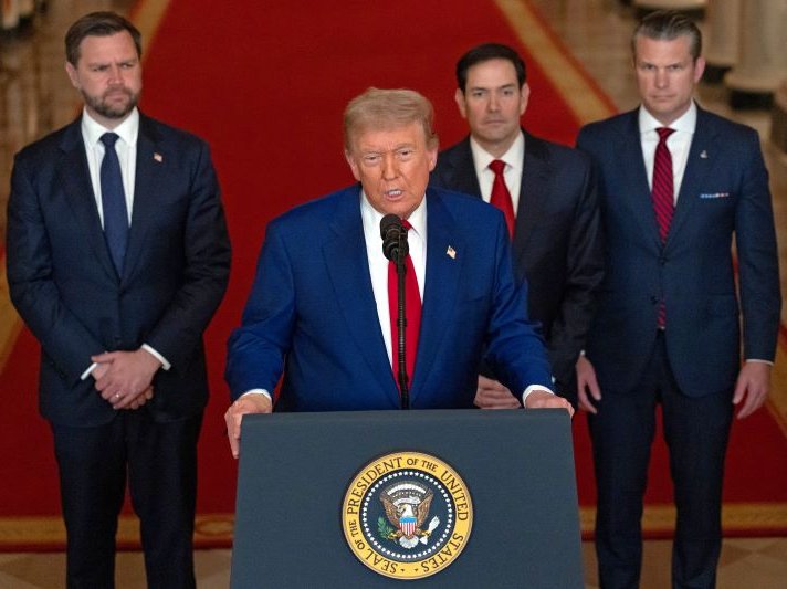 Trum adresses nation after Iran strikes