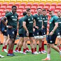 British and Irish Lions practice before the first test