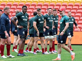 British and Irish Lions practice before the first test