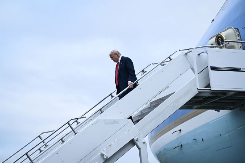 Trump arrives in Scotland July 2025