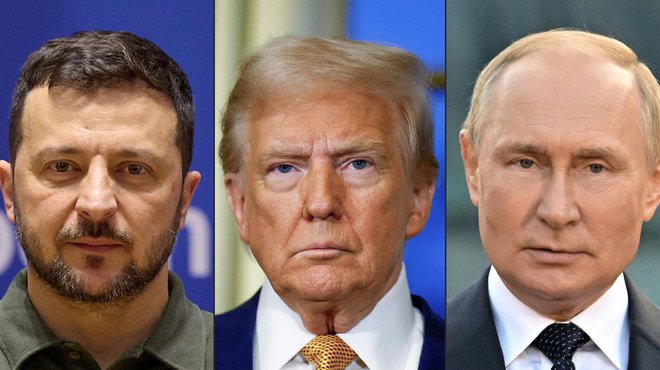 US President Donald Trump Russian President Vladamir Putin Ukrainian President Volodomyr Zelenskyy