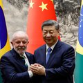 Chinese President Xi Jinping with Brazil's President Luiz Inacio Lula da Silva